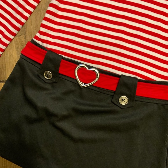 Pink & Violet girls I ❤️ Santa dress. Size L - Picture 2 of 6